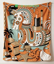 Hermes Throw Blankets